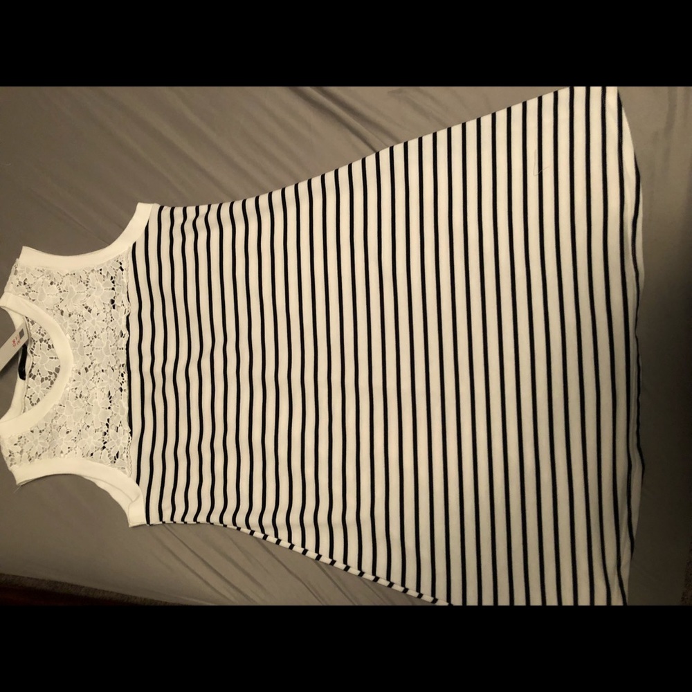 Navy and White Dress-Large